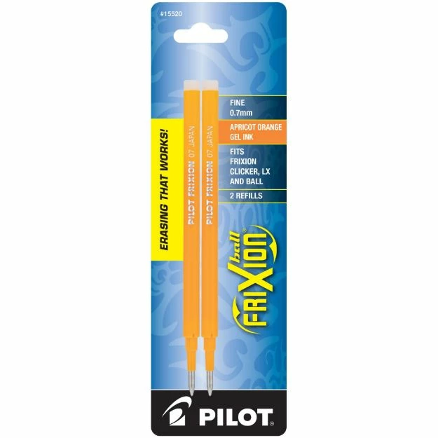 Pilot Refill For Pilot Frixion Erasable, Frixion Ball, Frixion Clicker And Frixion Lx Gel Ink Pens, Fine Point 2Pk Apo Refill 3 Pilot Refill For Pilot Frixion Erasable, Frixion Ball, Frixion Clicker And Frixion Lx Gel Ink Pens, Fine Point 2Pk Apo Refill