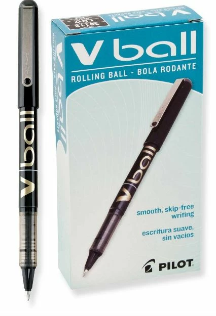 Pilot Vball Liquid Ink Roller Ball Pen, Stick, Fine 0.7 Mm, 3 Pilot Vball Liquid Ink Roller Ball Pen, Stick, Fine 0.7 Mm,