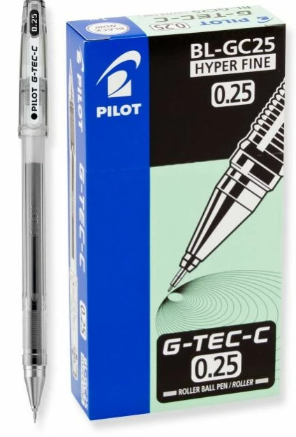 Pilot G-Tec-C Ultra Gel Pen, Stick, Hyper-Fine 0.3 Mm, 3 Pilot G-Tec-C Ultra Gel Pen, Stick, Hyper-Fine 0.3 Mm,