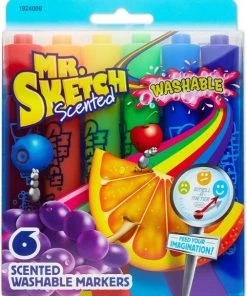 Mr. Sketch Scented Wash Chisel 6Ct 1 Ea