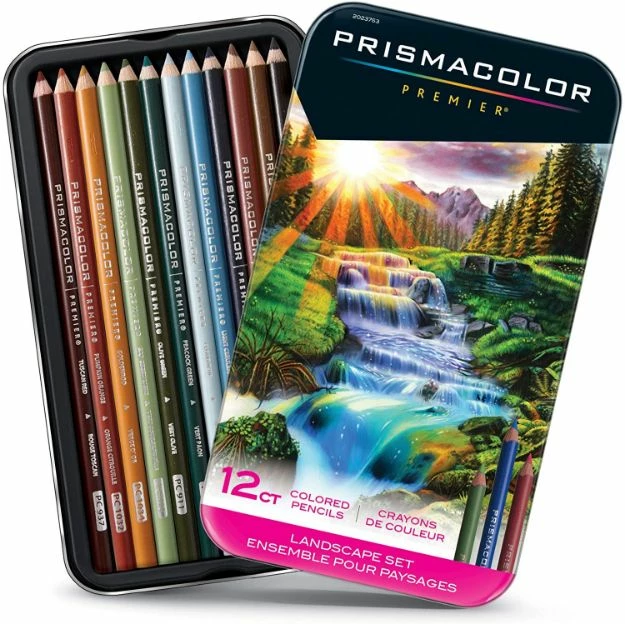 Prismacolor Premier Colored Pencils, Soft Core, Landscape Set, 12 Count 3 Prismacolor Premier Colored Pencils, Soft Core, Landscape Set, 12 Count