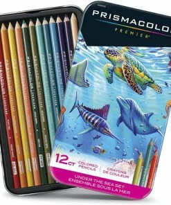 Prismacolor Premier Colored Pencils, Soft Core, Under The Sea Set, 12 Count