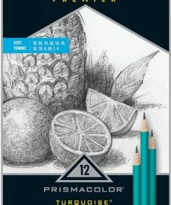 Prismacolor Premier Colorless Blender Pencil, Graphite Tin 12-Count