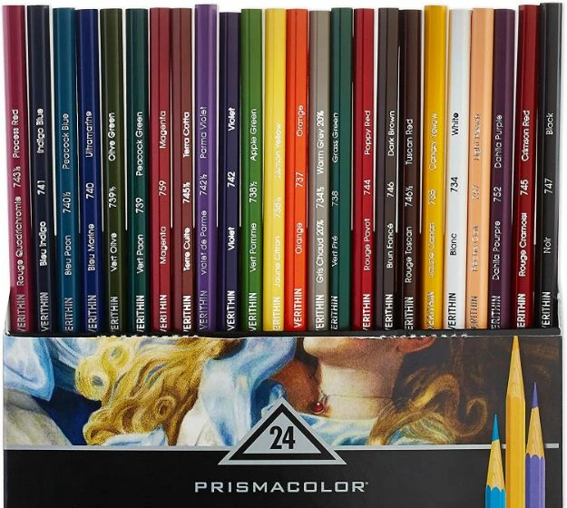 Prismacolor 2427 Premier Verithin Colored Pencils, Assorted, 24-Count 3 Prismacolor 2427 Premier Verithin Colored Pencils, Assorted, 24-Count