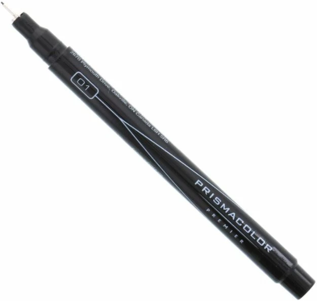Prismacolor 01 Fine Line Marker, Black (14186) 2 Prismacolor 01 Fine Line Marker, Black (14186)