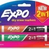Expo 2-In-1 Dry Erase Markers, Fine/Broad Chisel Tips, Assorted Primary Colors, 2/Pack 1 Ea 1 Expo 2-In-1 Dry Erase Markers, Fine/Broad Chisel Tips, Assorted Primary Colors, 2/Pack 1 Ea -pilot Shop 0029862 expo 2 in 1 dry erase markers finebroad chisel tips assorted primary colors 2pack 1 ea 625